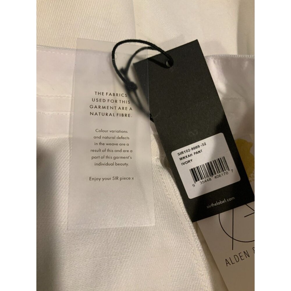 Sir The Label Men's White Ivory Mikkah Pant Pleated Fit Pants, Size 32, NWT! - Picture 10 of 10